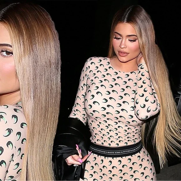 MARINE SERRE • Moon Print Turtleneck Second Skin Top - Picture 13 of 16